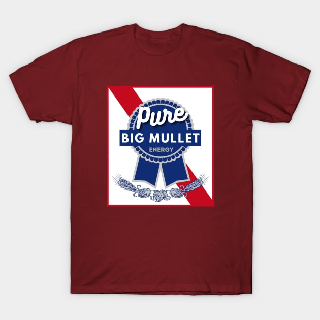 Pabst Blue Ribbon Mullet T-Shirt by ComicMoon